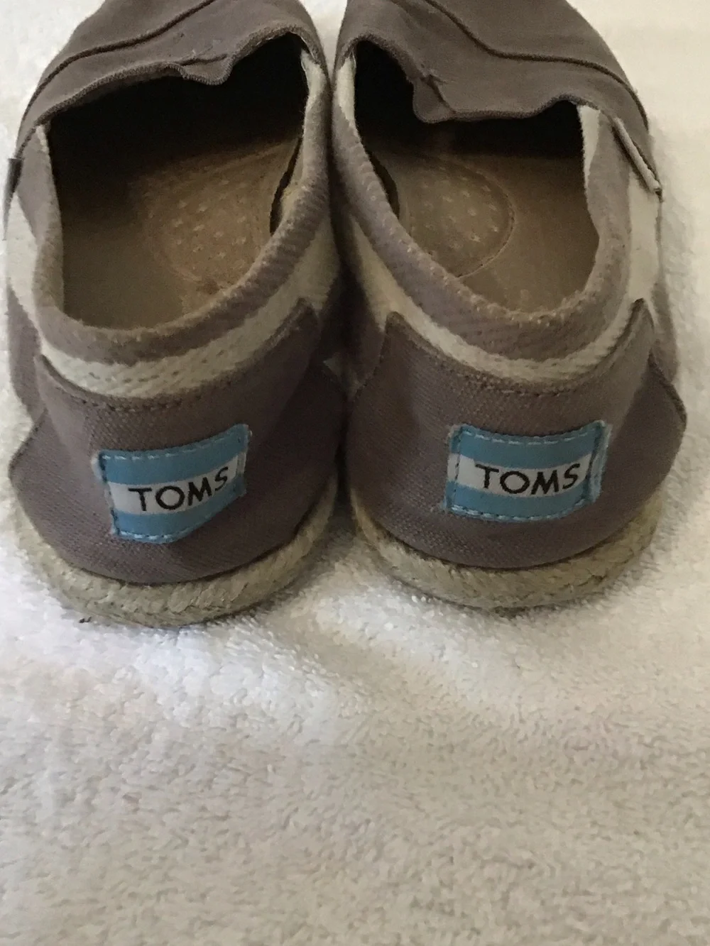 Toms Women's Slip-On Espadrilles in Taupe Canvas